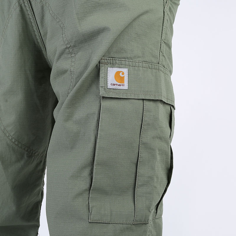 мужские зеленые брюки Carhartt WIP Regular Cargo Pant I015875-dollar green - цена, описание, фото 7